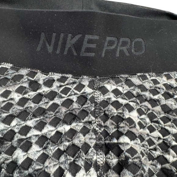Nike Pro Hyperwarm Women's S Waffle Gray/Black Running Training Gym Legging L28 - Picture 6 of 11